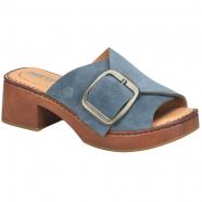 Born Bangle Slide Heel Dark Blue Suede (Women's)