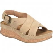 Born Kavala Wedge Sandal Natural Suede (Women's)