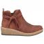 Born Vaughn Wedge Bootie Rust (Women's) 1