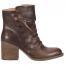 Born Toni Heeled Bootie Dark Brown (Women's) 1