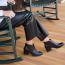 Born Kalie Heeled Bootie Black (Women's) 5