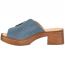 Born Bangle Slide Heel Dark Blue Suede (Women's) 2