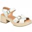 Born Bella Platform Heel Sandal White (Women's)