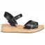 Born Cannes Wedge Sandal Black (Women's) 1