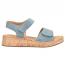 Born Cabanas Wedge Sandal Light Blue (Women's) 1