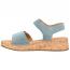 Born Cabanas Wedge Sandal Light Blue (Women's) 2