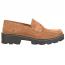 Born Carrera Platform Loafer Tan Camel Suede (Women's) 1