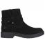 Born Barren Ankle Boot Black Suede (Women's) 1