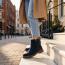 Born Barren Ankle Boot Navy River Suede (Women's) 5