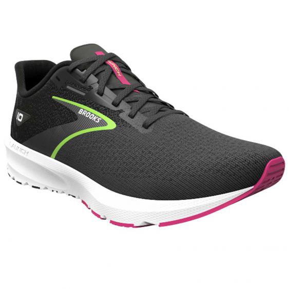 Brooks Launch 10 Running Shoe Black/ Green (Women's)