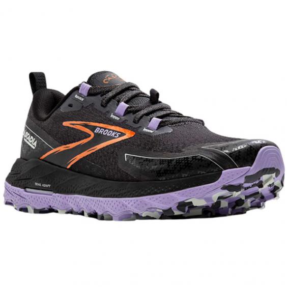 Brooks Cascadia 18 Trail Runner Ebony/ Sweet Lavender/ Copper (Women's)