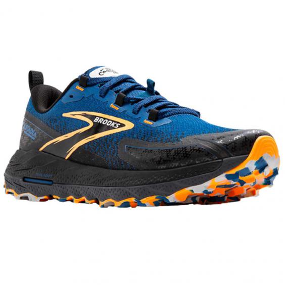 Brooks Cascadia 18 Trail Runner Blue Sapphire/ Black/ Orange (Men's)