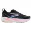Brooks Glycerin 22 Runner Black/ Blue Heron/ Orange (Women's) 1