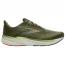 Brooks Revel 8 Athletic Shoe Olive/ Tea/ Orange (Men's) 1