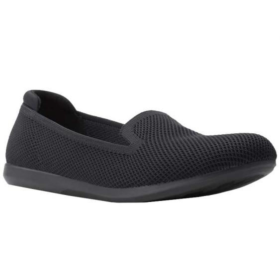 Clarks Carly Dream Flats Black Solid Knit (Women's)