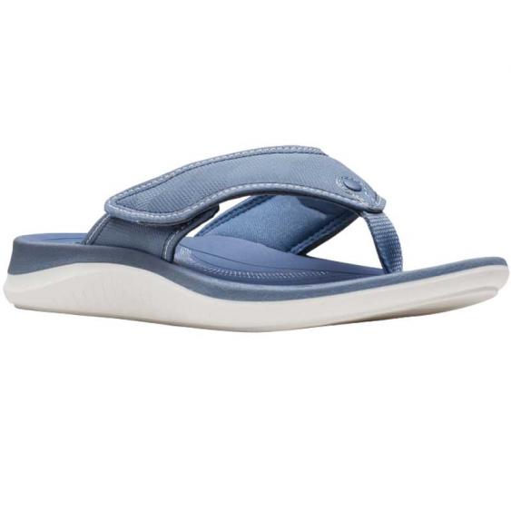Clarks Glide Post Sandals Denim Blue (Women's)