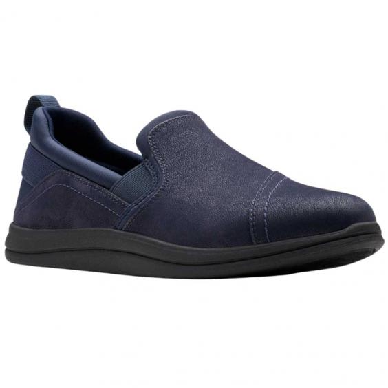 Clarks Breeze Dawn Slip-On Shoe Navy (Women's)