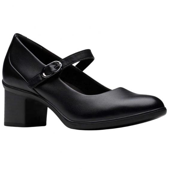 Clarks Shaya Jane Mary-Jane Pump Black (Women's)