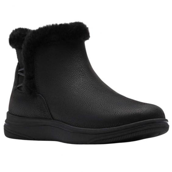 Clarks Breeze Fur Bootie Black Combi (Women's)