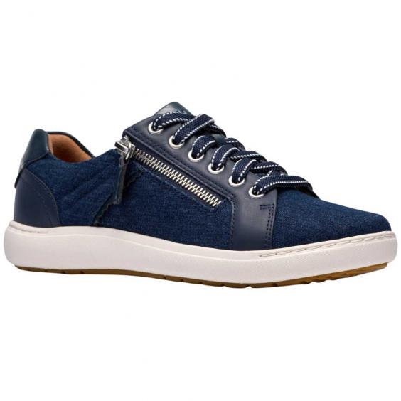 Clarks Nalle Zen Sneaker Dark Denim (Women's)