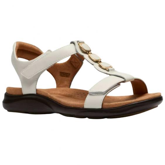 Clarks Kitly Gem Sandal White (Women's)