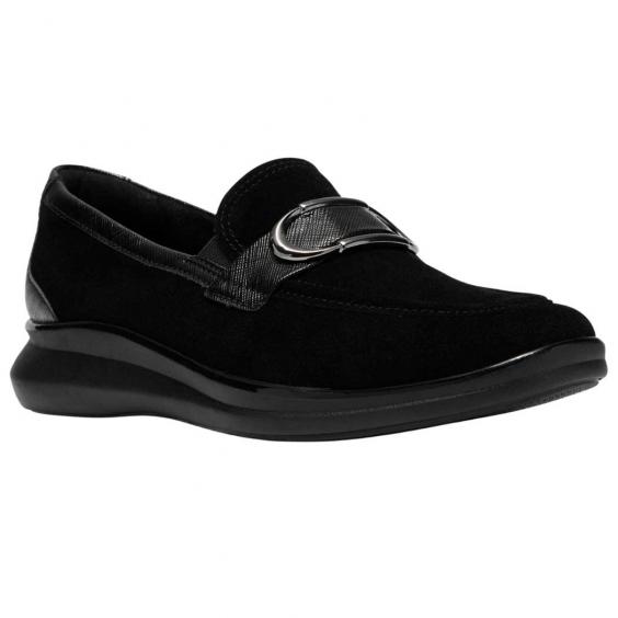 Clarks Lynell Bay Slip-On Black Suede (Women's)