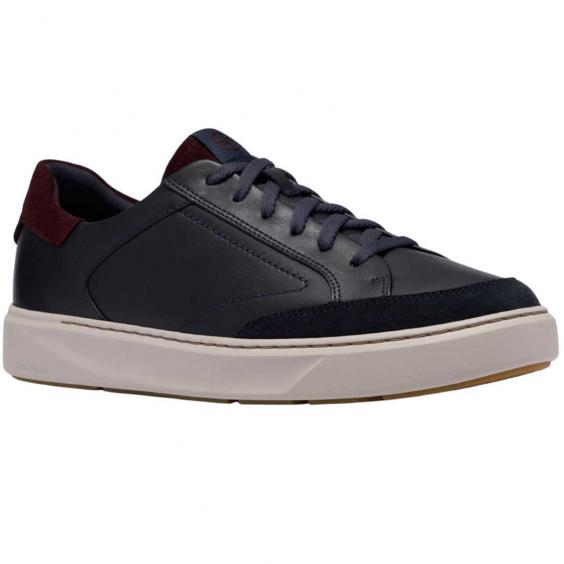 Clarks Code C Tie Lace Sneaker Navy Leather (Men's) Clarks Code C Tie Lace Sneaker Navy Leather (Men's)