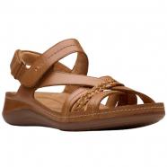 Clarks Cecily Strap Sandal Tan Combi (Women's)