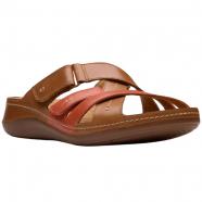 Clarks Cecily Slide Sandal Tan Combi (Women's)