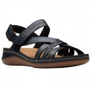 Clarks Cecily Strap Sandal Black (Women's)