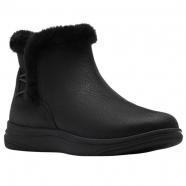 Clarks Breeze Fur Bootie Black Combi (Women's)