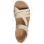 Clarks Cecily Strap Sandal Cream (Women's) 3