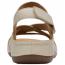 Clarks Cecily Strap Sandal Cream (Women's) 5