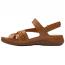 Clarks Cecily Strap Sandal Tan Combi (Women's) 2