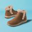 Clarks Breeze Fur Bootie Dark Tan (Women's) 5