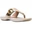 Clarks Breeze Cove Flip-Flop Sandal Champagne (Women's)