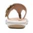 Clarks Breeze Cove Flip-Flop Sandal Champagne (Women's) 5