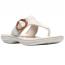 Clarks Breeze Cove Flip-Flop Sandal Off-White (Women's)