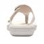 Clarks Breeze Cove Flip-Flop Sandal Off-White (Women's) 5