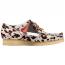 Clarks Wallabee Crepe Chukka Brown Cow Print (Women's) 1