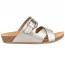 Comfortiva Gervaise Wedge Sandal Grey-Gold (Women's) 1