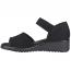 Comfortiva Daniella Wedge Sandal True Black (Women's) 2