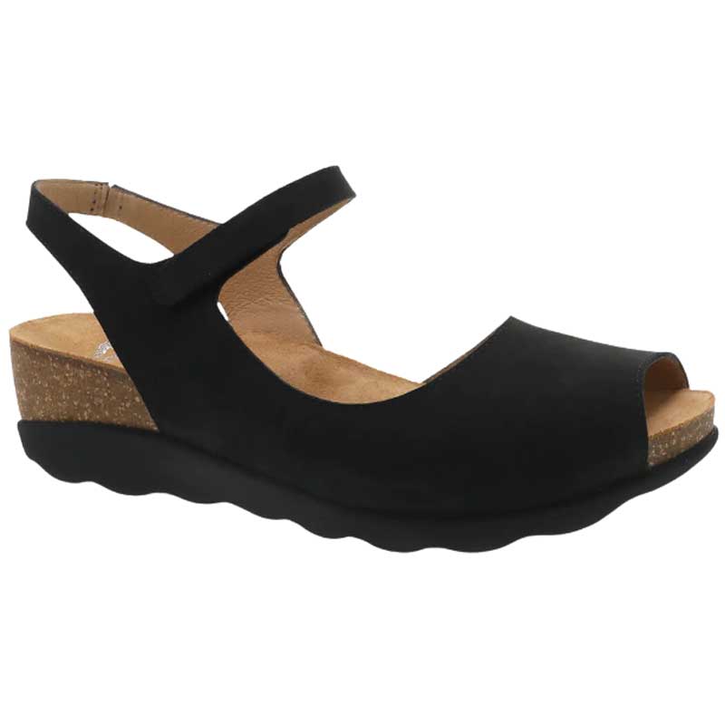 hæk Venlighed Kronisk Dansko Marcy Wedge Sandal - Black - High Quality Shoes