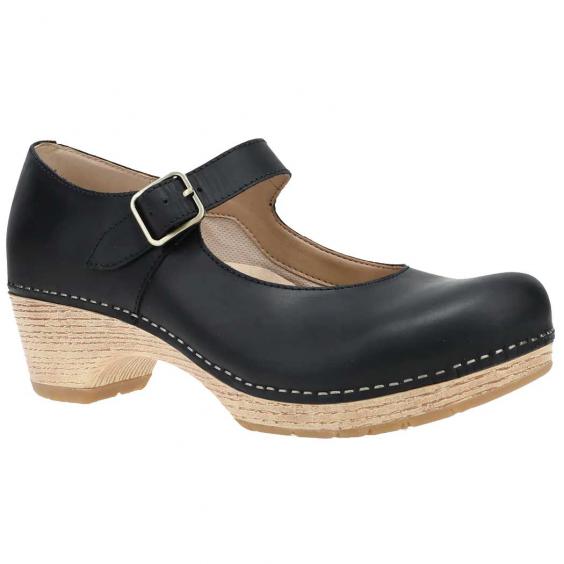 Dansko Lilah Mary-Jane Heel Black Oiled (Women's)