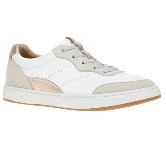 Dansko Josey Sneaker White Nappa/ Rose Gold (Women's)
