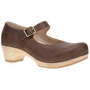 Dansko Lilah Mary-Jane Heel Tan Oiled (Women's)