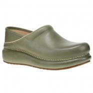 Dansko Platform Pro Clog Green Burnished Nubuck (Women's)