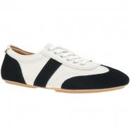 Dansko Milana Flat Sneaker Black/ White Suede (Women's)