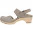 Dansko Lucia Closed-Toe Heel Taupe Milled (Women's) 1