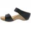 Dansko Tanya Slide Sandal Black Milled (Women's) 1